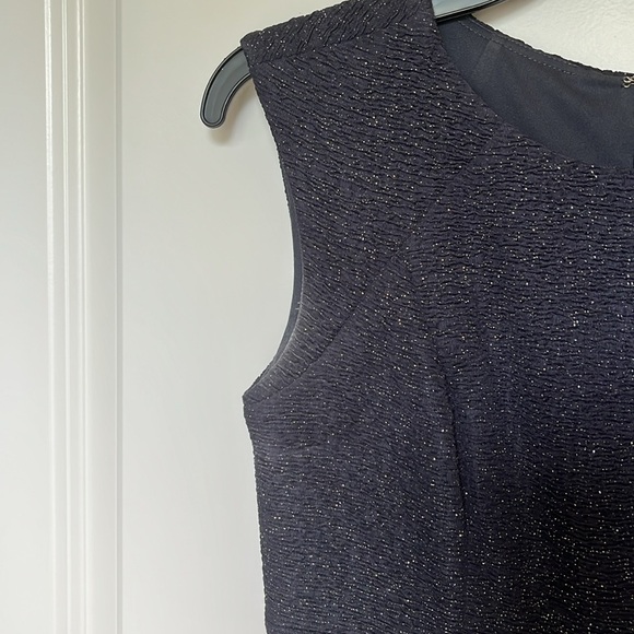 Eliza J Blue Embellished Fit and Flare Sleeveless Dress - Picture 9 of 9